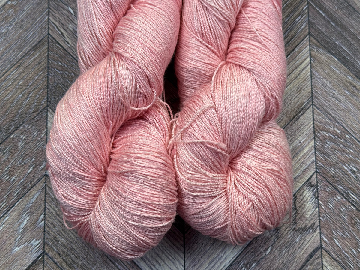 Silken Linen Fingering - Soft Salmon