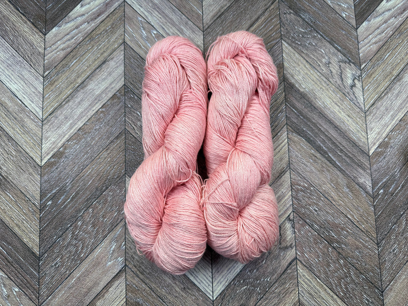 Silken Linen Fingering - Soft Salmon