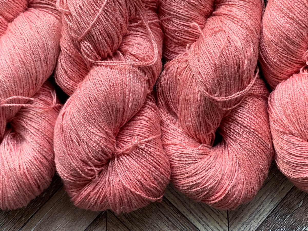 Silken Linen Fingering - Pink Flambe