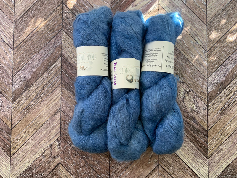 Suri Silk Fluff - Blue Collar