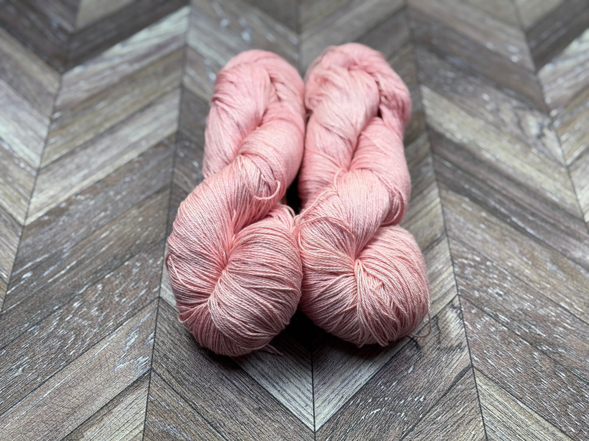 Silken Linen Fingering - Soft Salmon