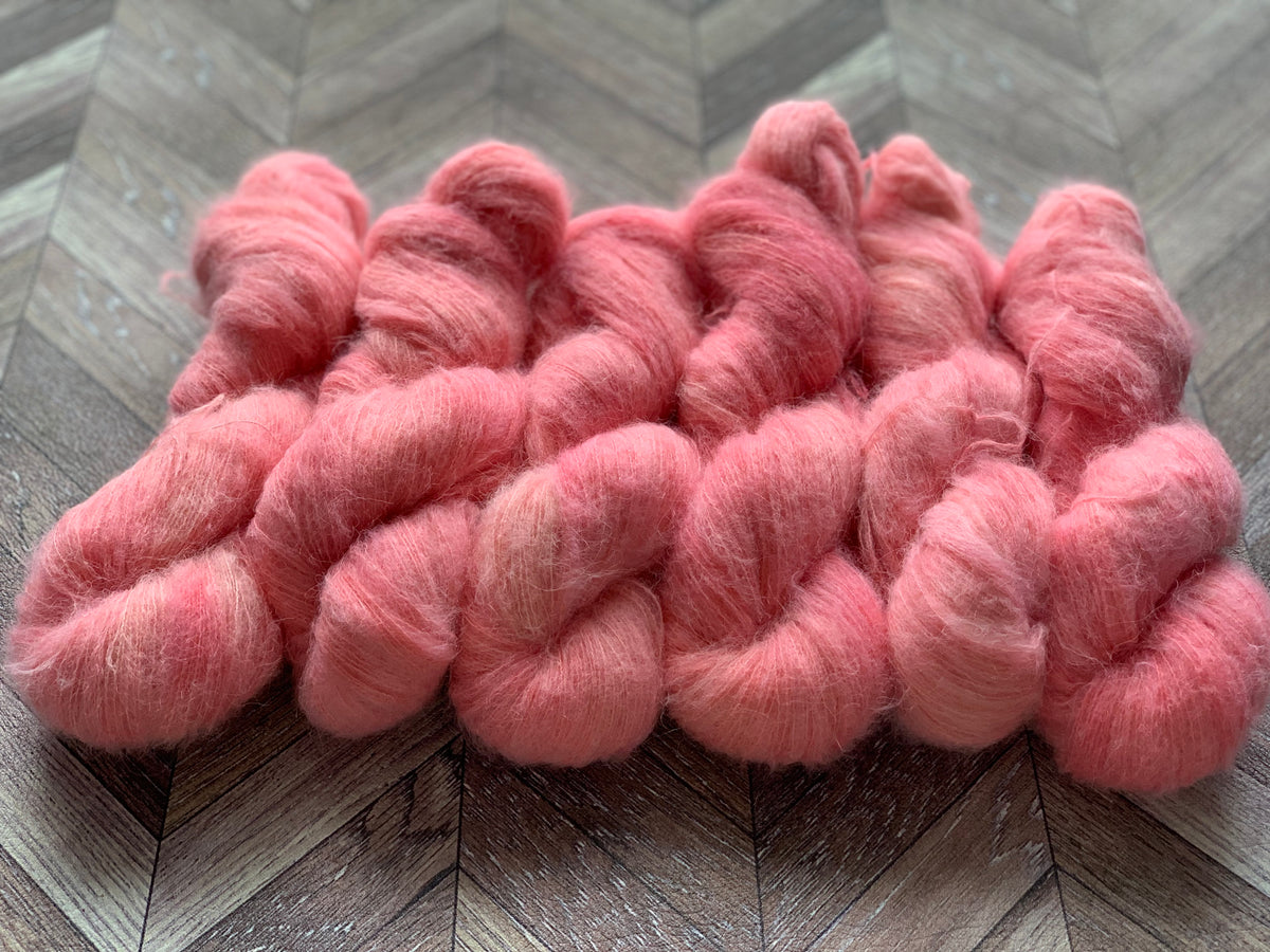 Suri Silk Fluff - Ticked Pink