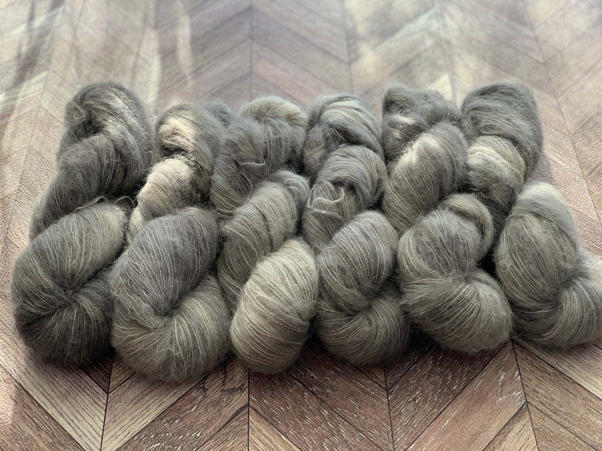 Suri Silk Fluff - Grey Day