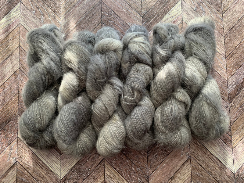 Suri Silk Fluff - Grey Day