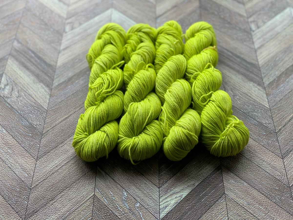 Indulgent DK Sock - Chartreuse 2